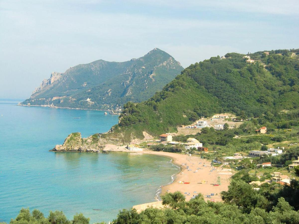 Large Apartment By The Pool - Pelekas Beach, Corfu Exteriér fotografie